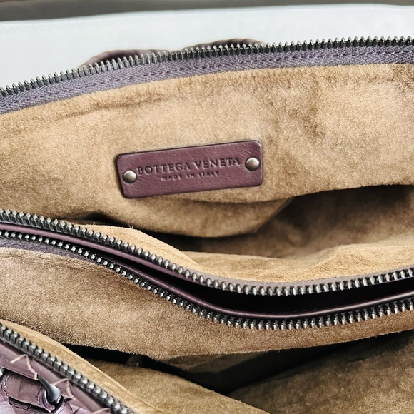 Bottega Veneta Intrecciato Leather bag. Aubergine colour. - Picture 2 of 4